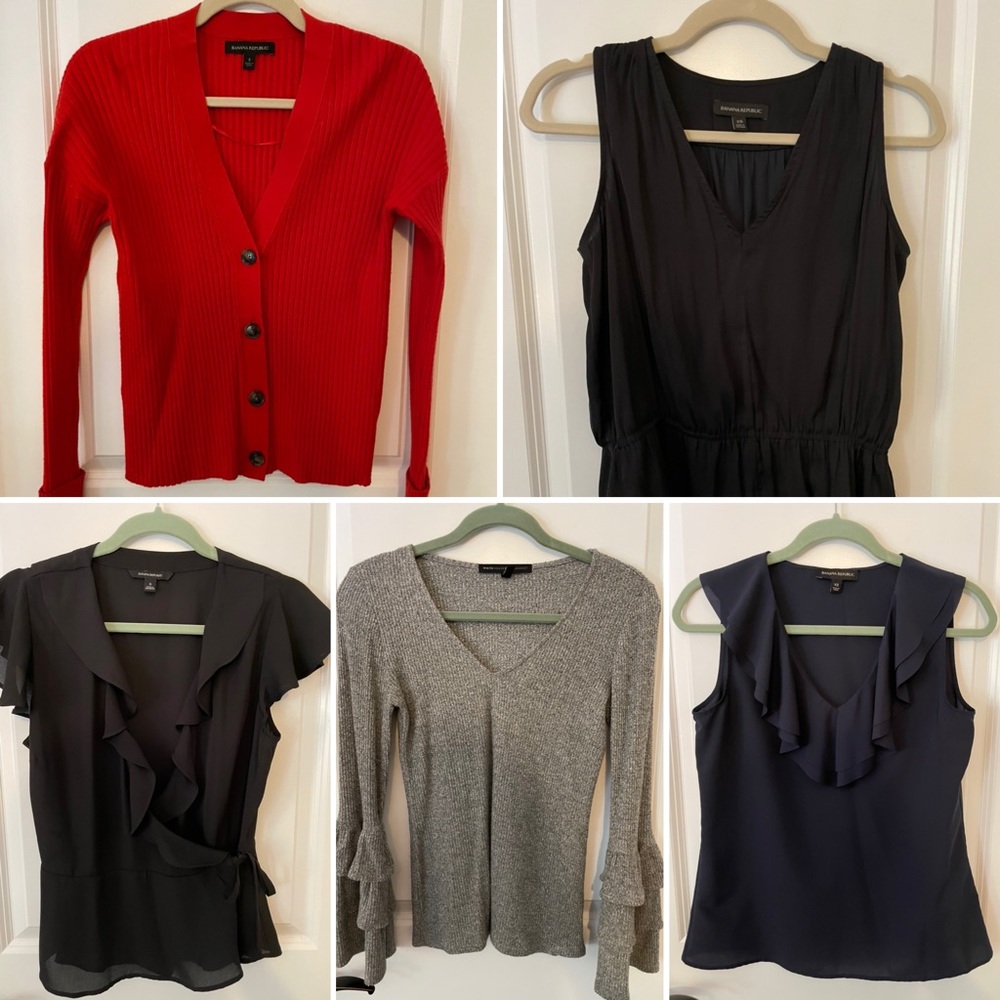 Banana Republic blouses, sweater